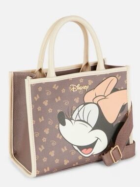 DISNEY 🤎❤️MINNIE MOUSE❤️🤎 MONOGRAM TOTE BAG 🌟NWT🌟